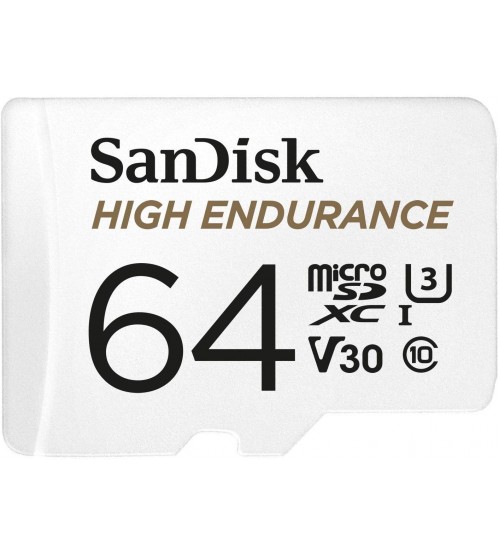 SDSQQNR - Sandisk 64GB High Endurance UHS-I microSDXC Memory Card